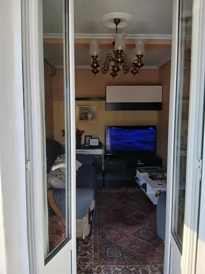 Living room of Flat for sale in Santa María de Cayón  with Heating, Private garden and Furnished