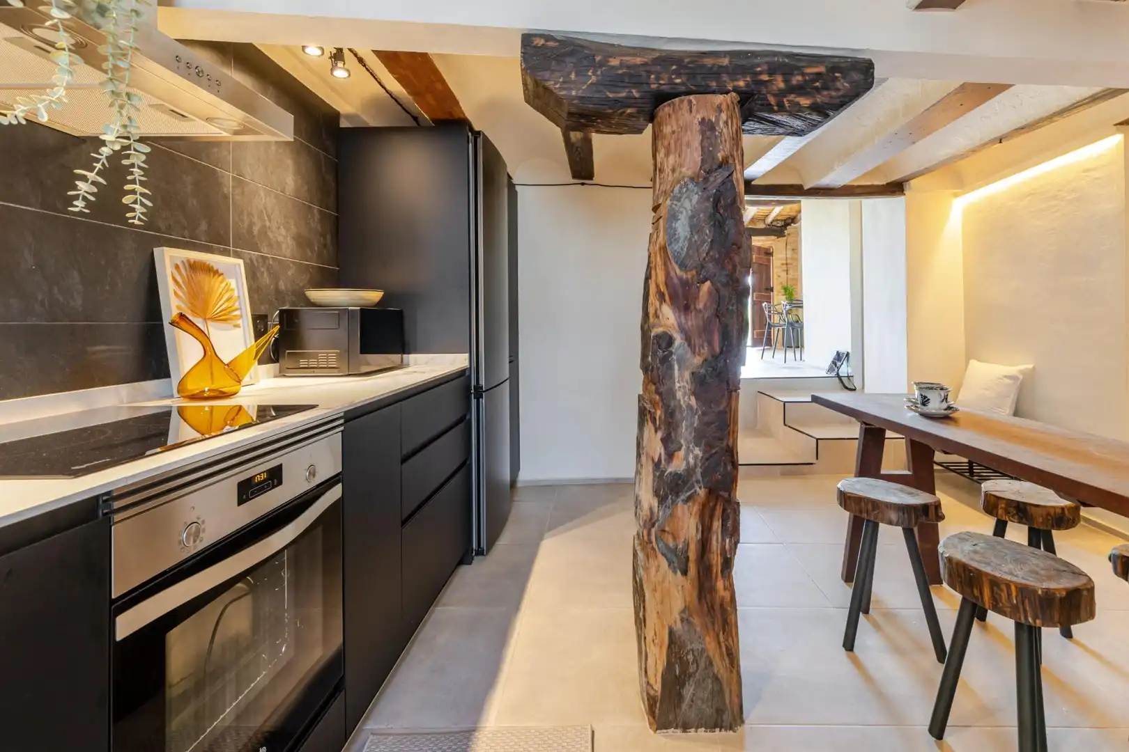 Cocina de Finca rústica en venta en Venta del Moro con Jardín privado, Terraza y Amueblado