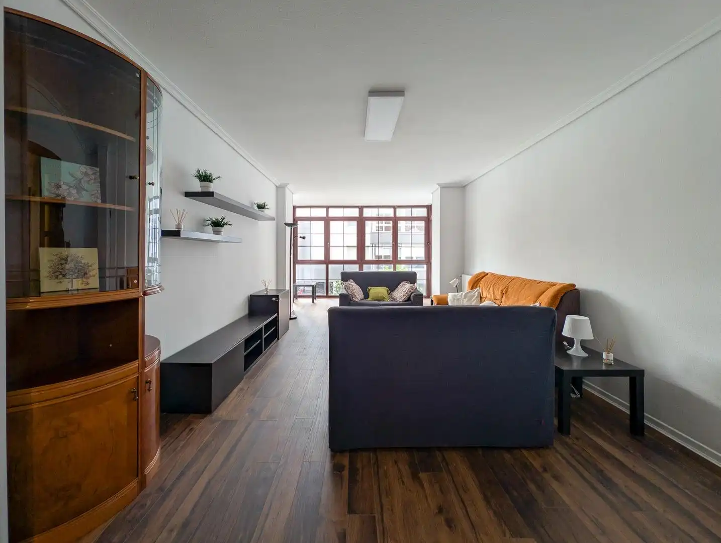 Wohnzimmer von Wohnung zur Miete in Santander mit Heizung, Parkett und Möbliert