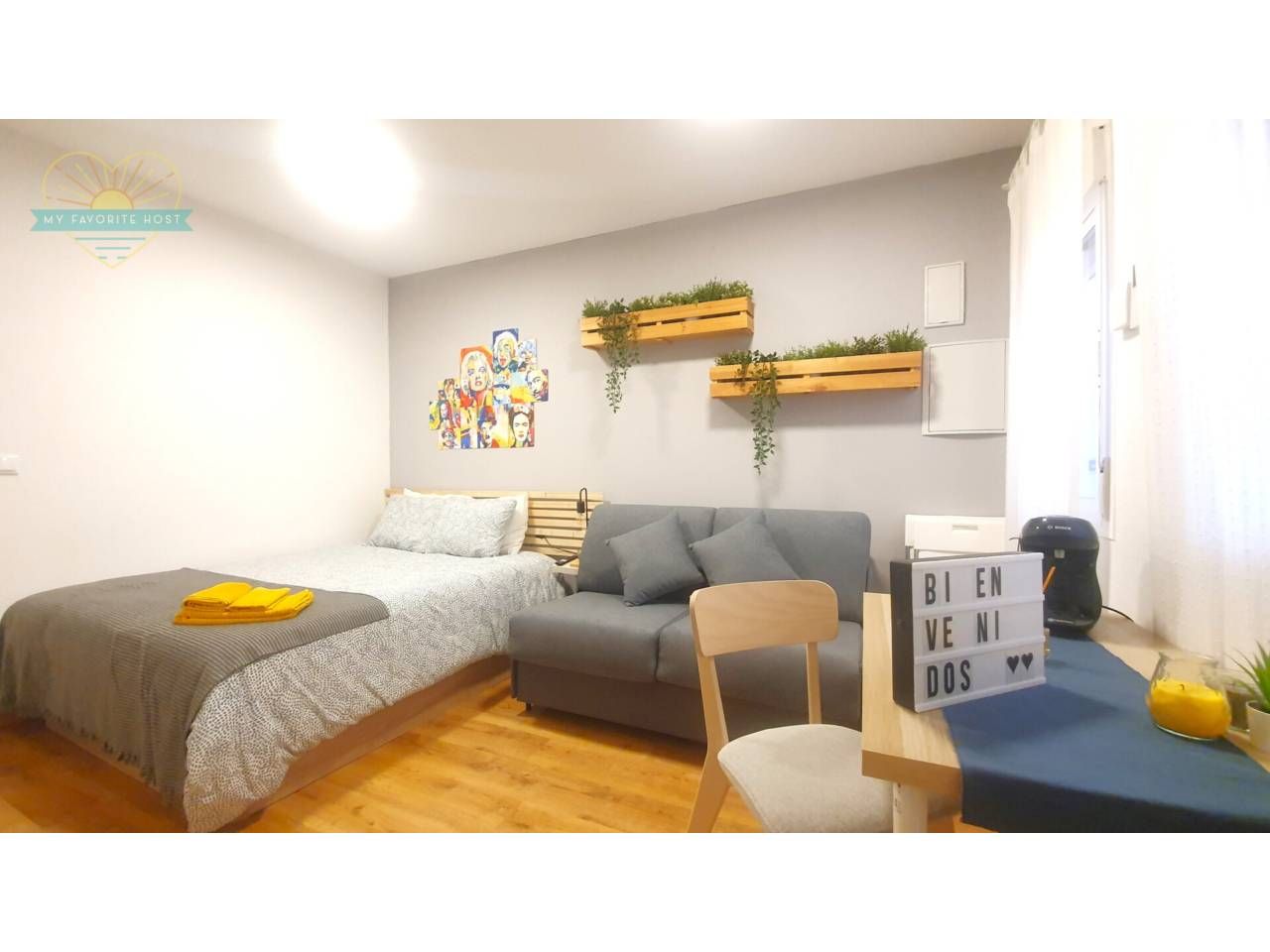 Dormitori de Estudi de lloguer en  Madrid Capital amb Parquet i Moblat
