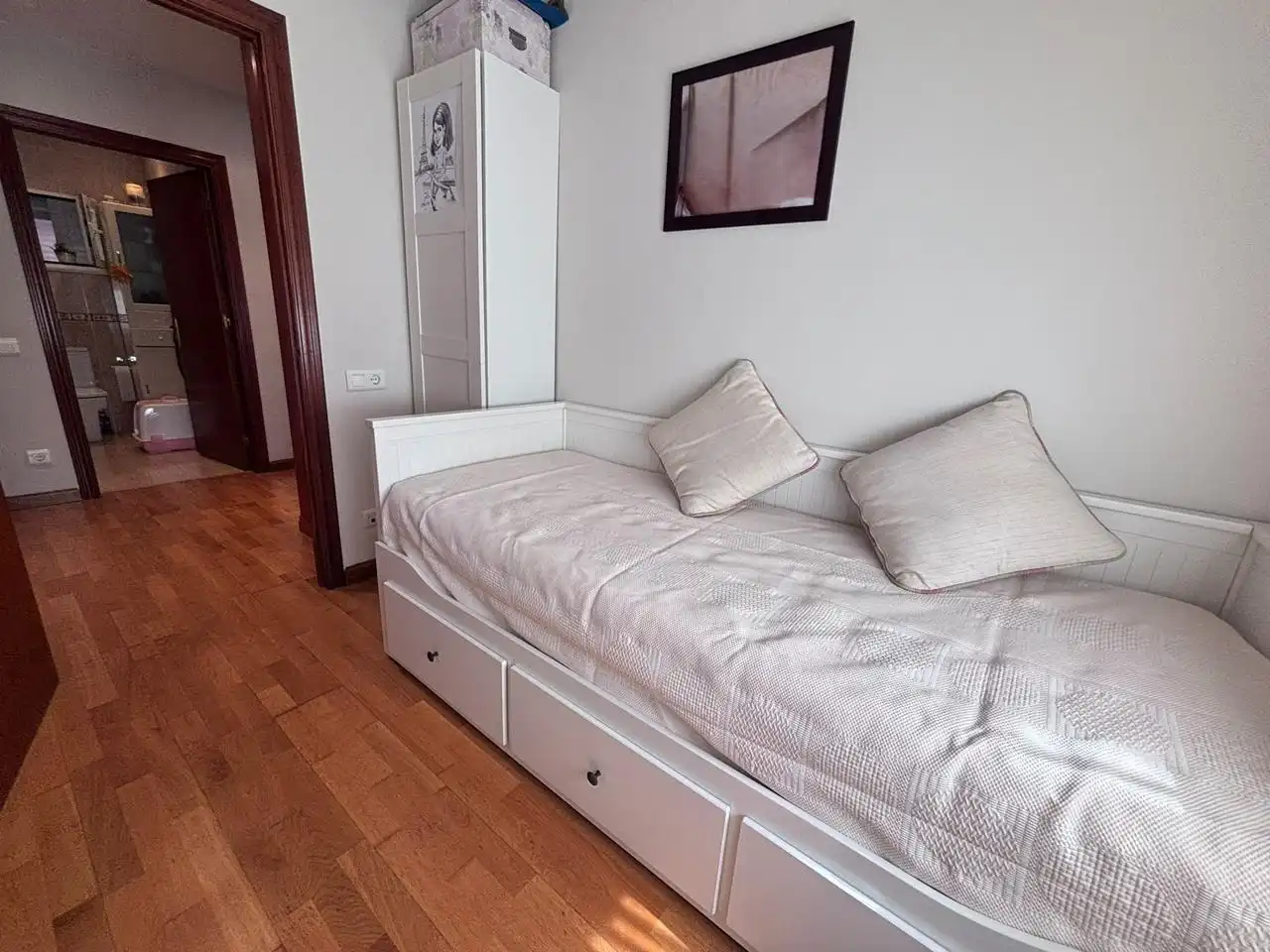 Schlafzimmer von Erdgeschoss zur Miete in Gijón  mit Heizung und Möbliert