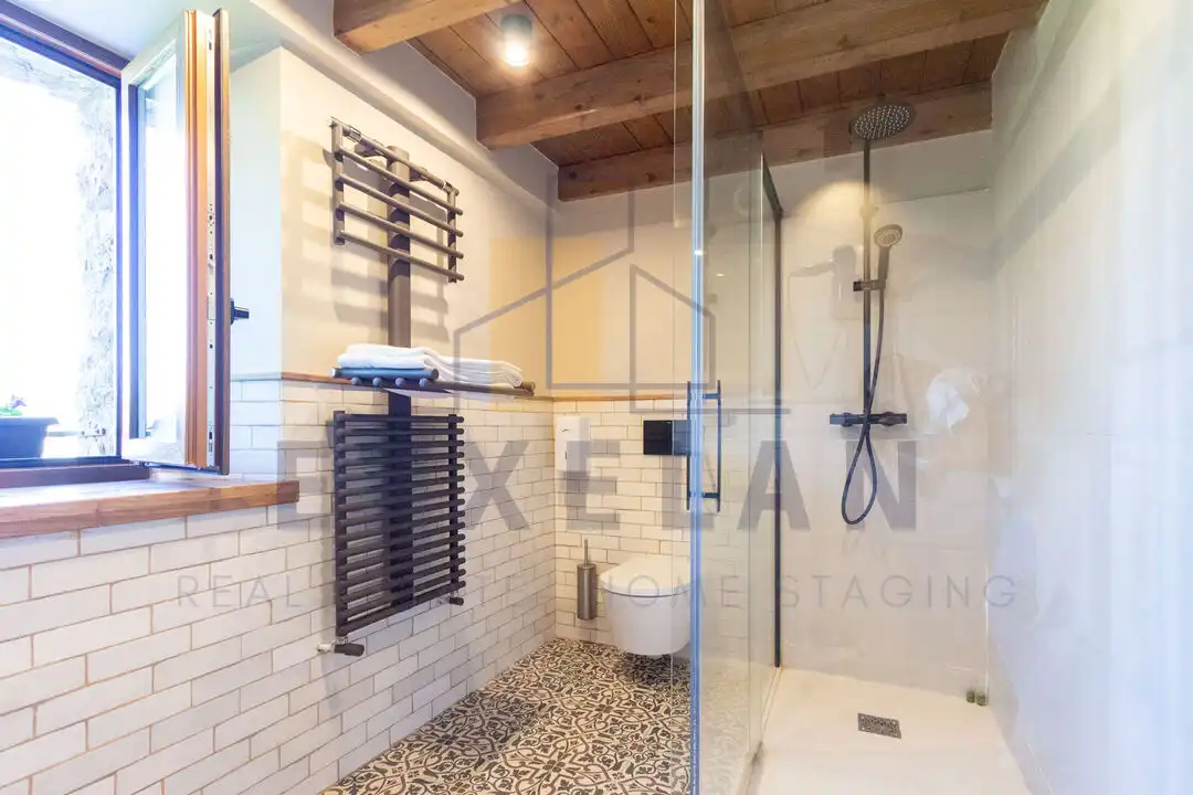 Baño de Finca rústica en venta en Ispaster con Calefacción, Jardín privado y Terraza