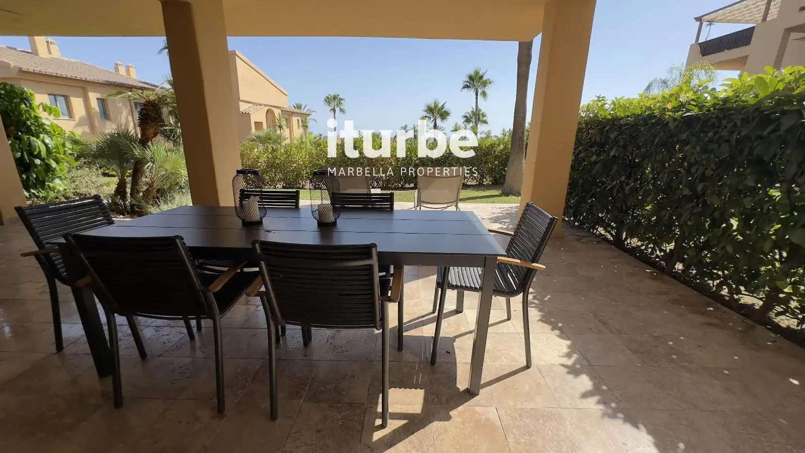Terrace of Flat for rent in Benahavís  with Air Conditioner, Terrace and Swimming Pool