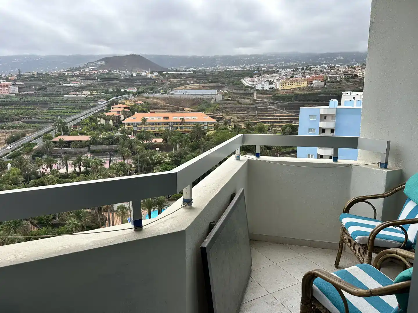 Balcony of Study for rent in Puerto de la Cruz  with Air Conditioner, Swimming Pool and Balcony