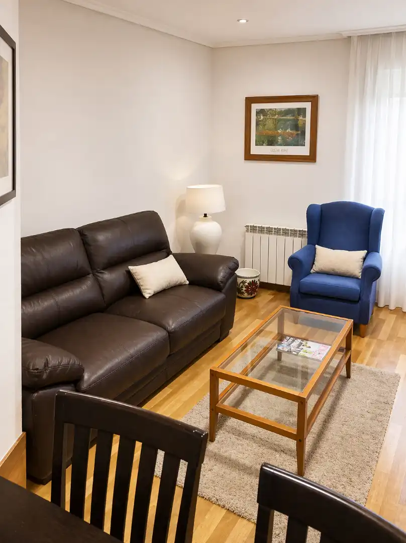 Sala de estar de Piso de alquiler en Santander con Calefacción, Amueblado y Horno