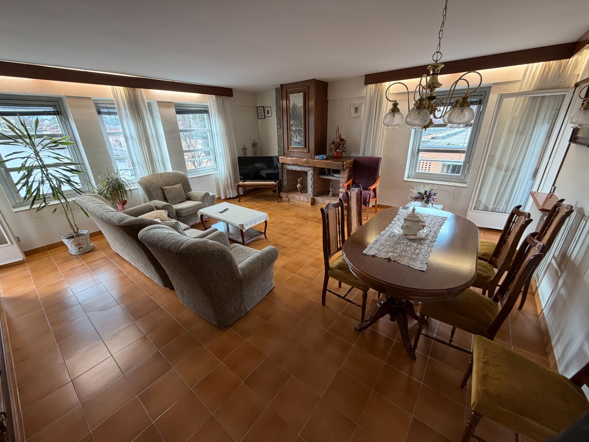 Living room of Flat for sale in Olot  with Heating and Balcony