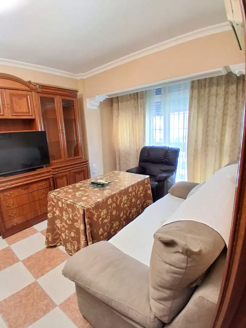 Living room of Flat for rent in Sevilla  with Air Conditioner, Furnished and Oven