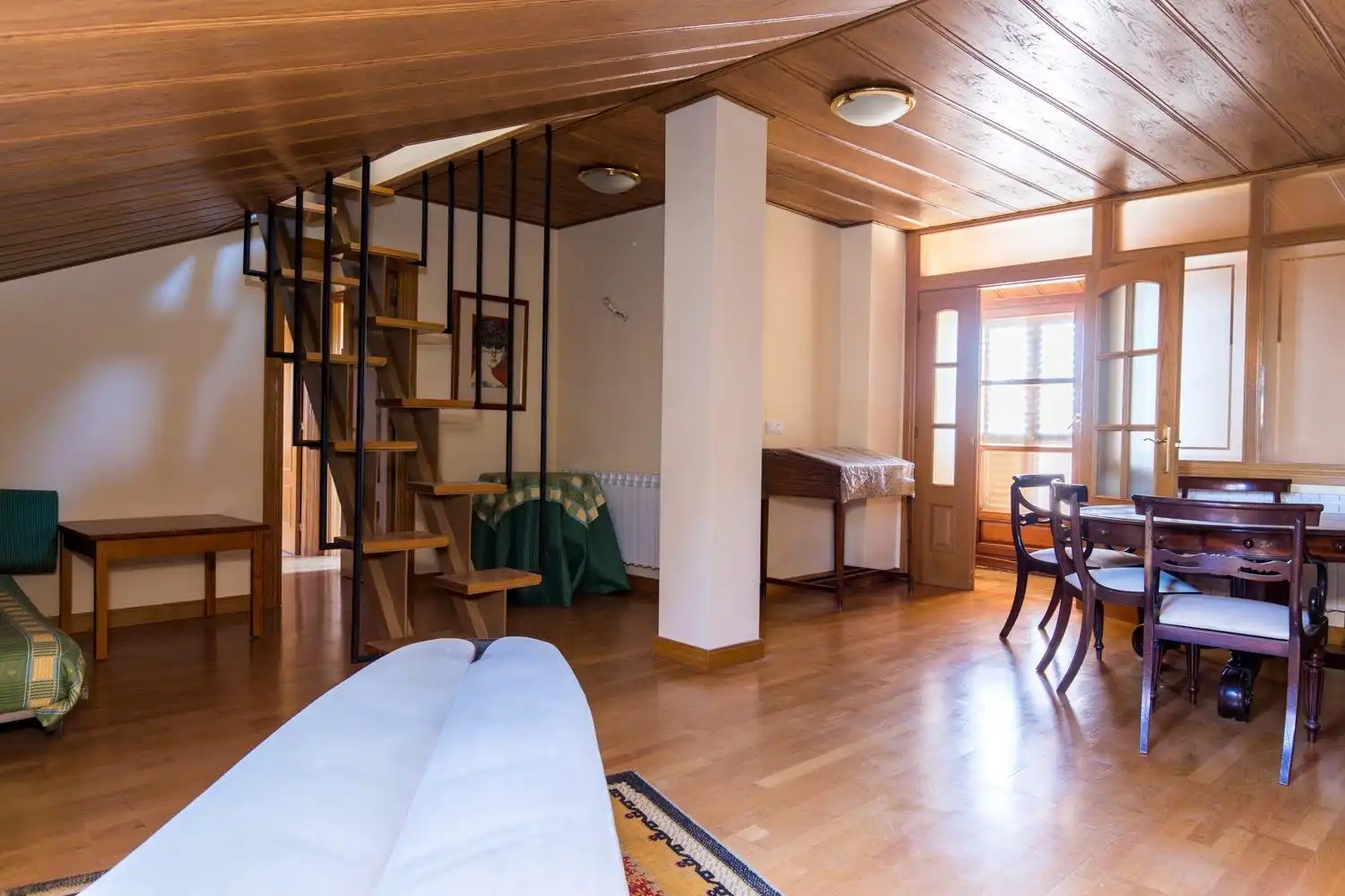 Sala de estar de Ático en venta en Borja con Calefacción, Parquet y Terraza