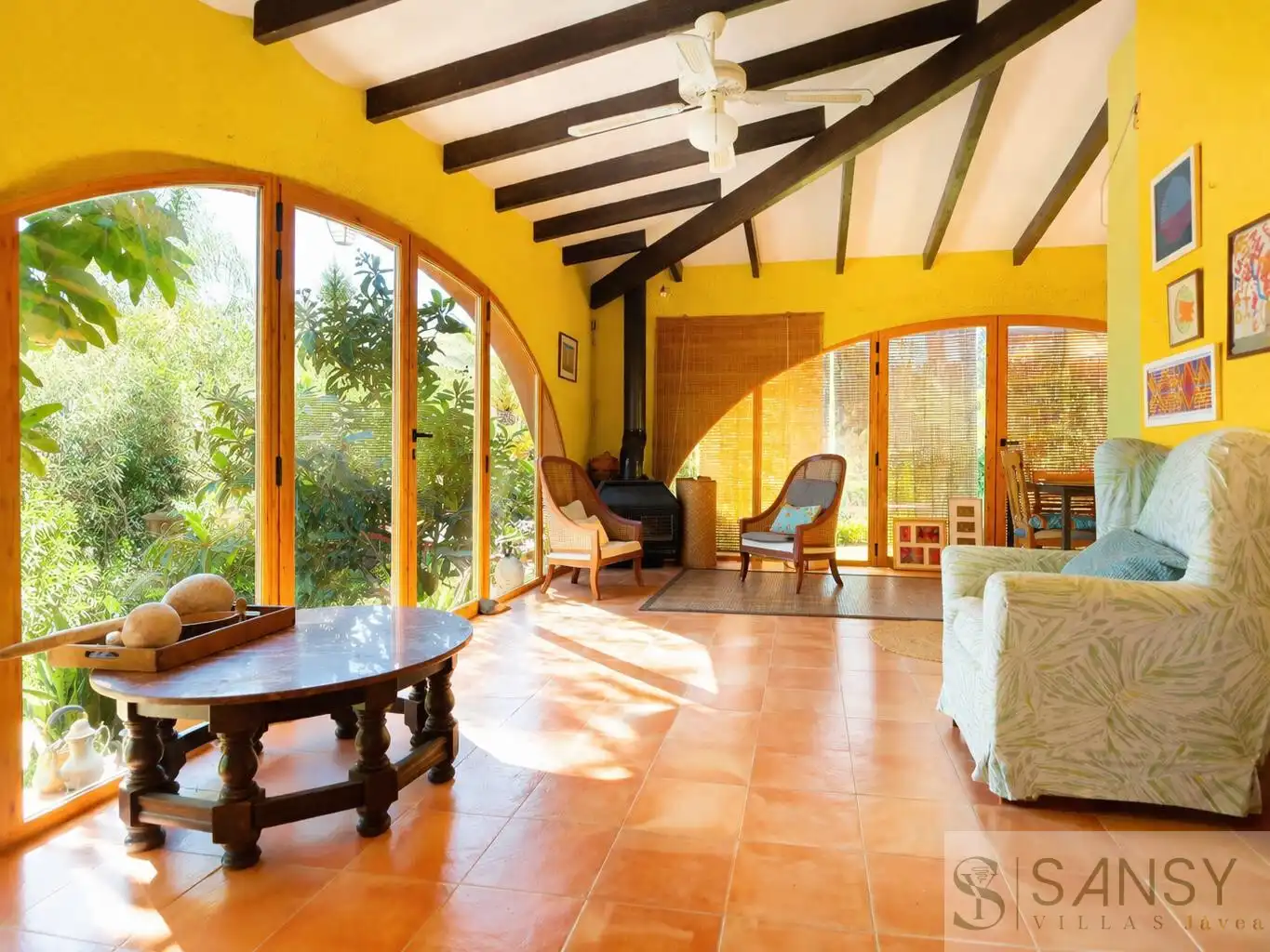 Living room of Houses for sale in Jávea / Xàbia  with Air Conditioner