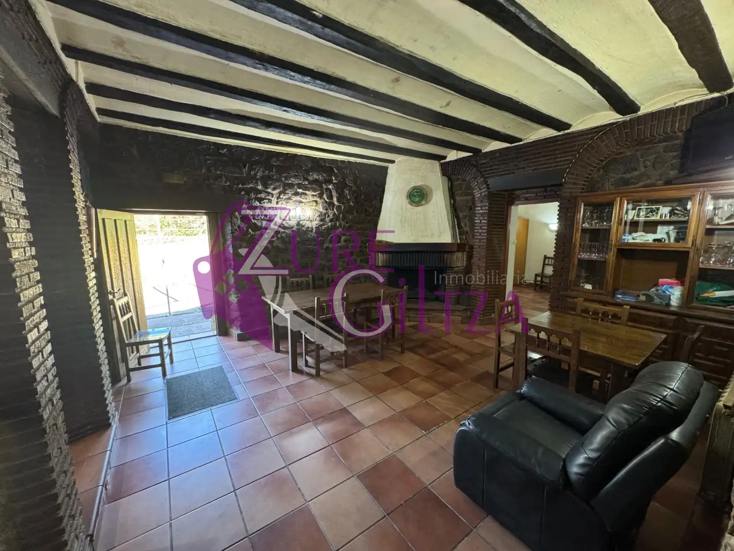 Sala de estar de Finca rústica en venta en Mañaria con Calefacción y Amueblado