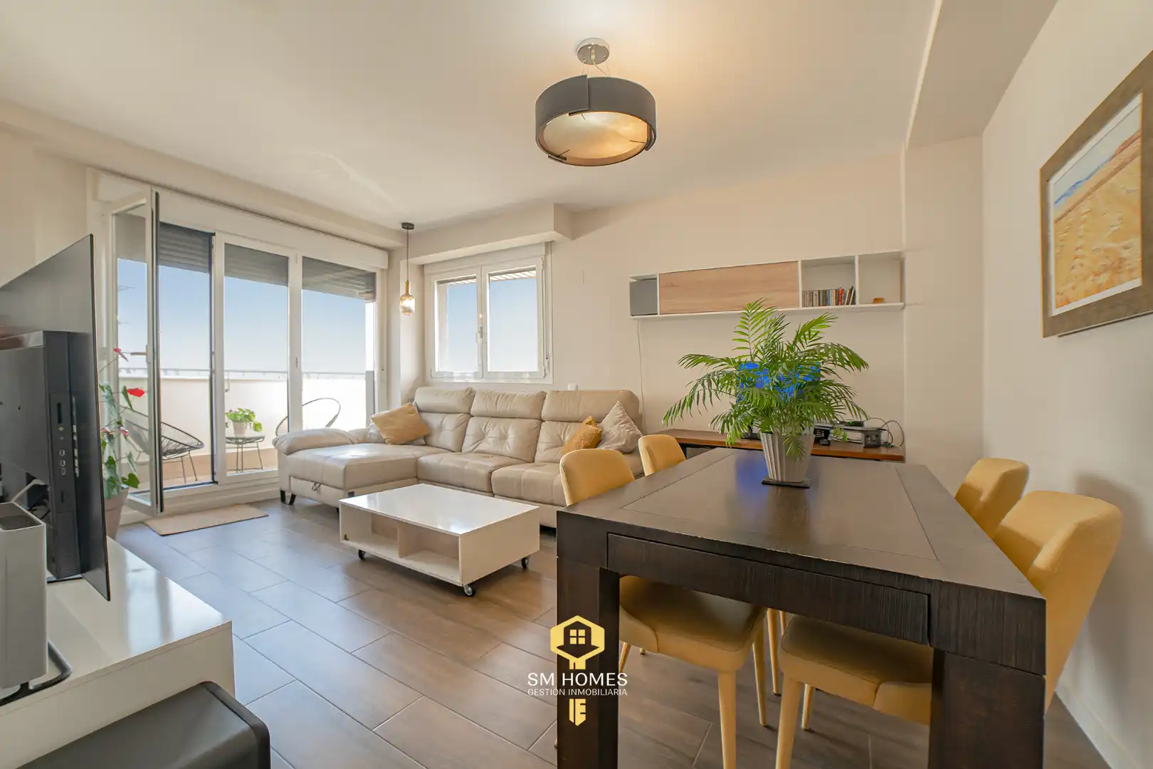 Sala de estar de Piso en venta en  Madrid Capital con Aire acondicionado, Calefacción y Terraza