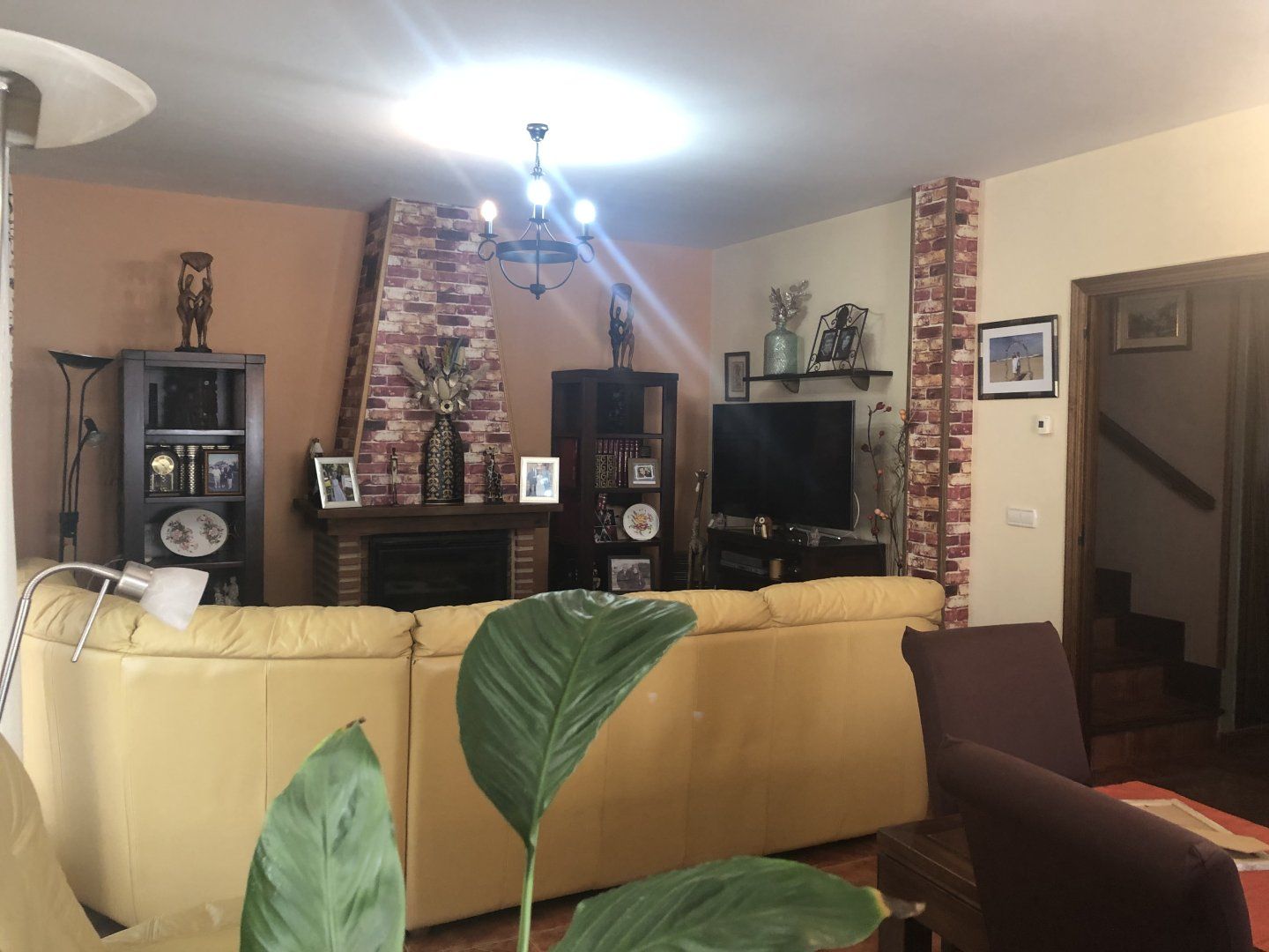 Living room of Single-family semi-detached for sale in Trescasas  with Heating and Swimming Pool