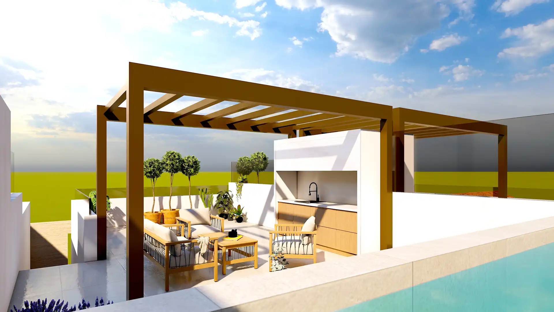 Terraza de Casa o chalet en venta en San Pedro del Pinatar con Aire acondicionado, Calefacción y Terraza