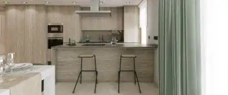 Cocina de Apartamento en venta en Istán con Terraza