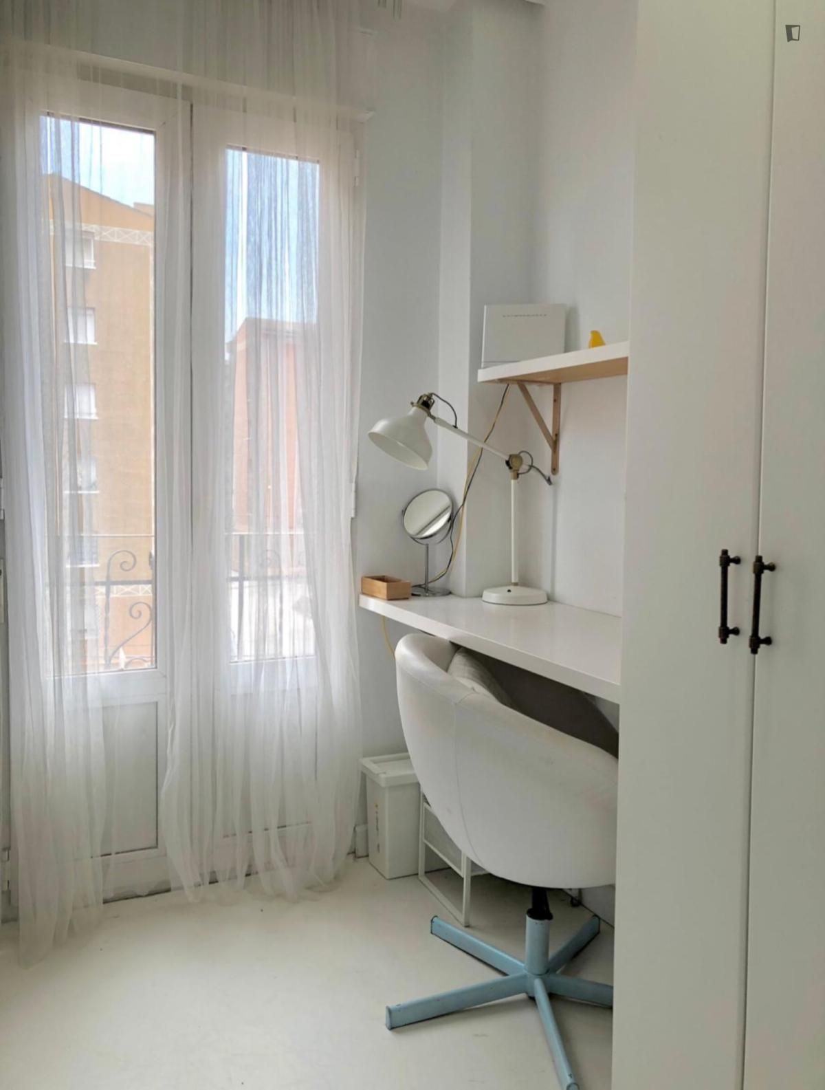 Bedroom of Apartment to rent in  Madrid Capital  with Air Conditioner, Furnished and Oven