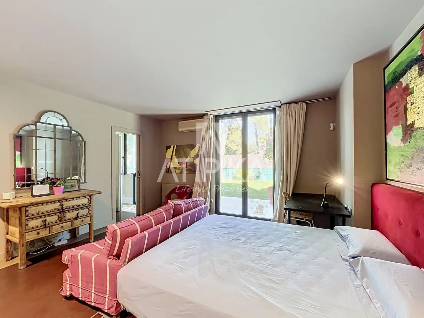 Dormitori de Casa o xalet de lloguer en Sitges amb Aire condicionat, Terrassa i Piscina