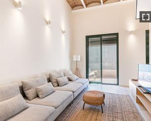 Sala d'estar de Pis de lloguer en  Barcelona Capital amb Aire condicionat, Calefacció i Moblat