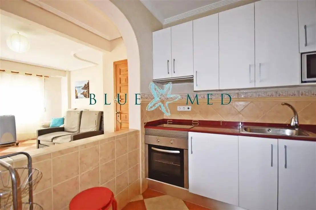 Küche von Wohnung zum Verkauf in Mazarrón mit Terrasse, Abstellraum und Möbliert