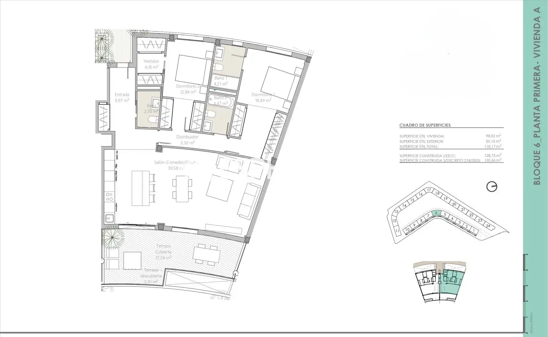Ático con terraza en venta en Chullera, imagen 8