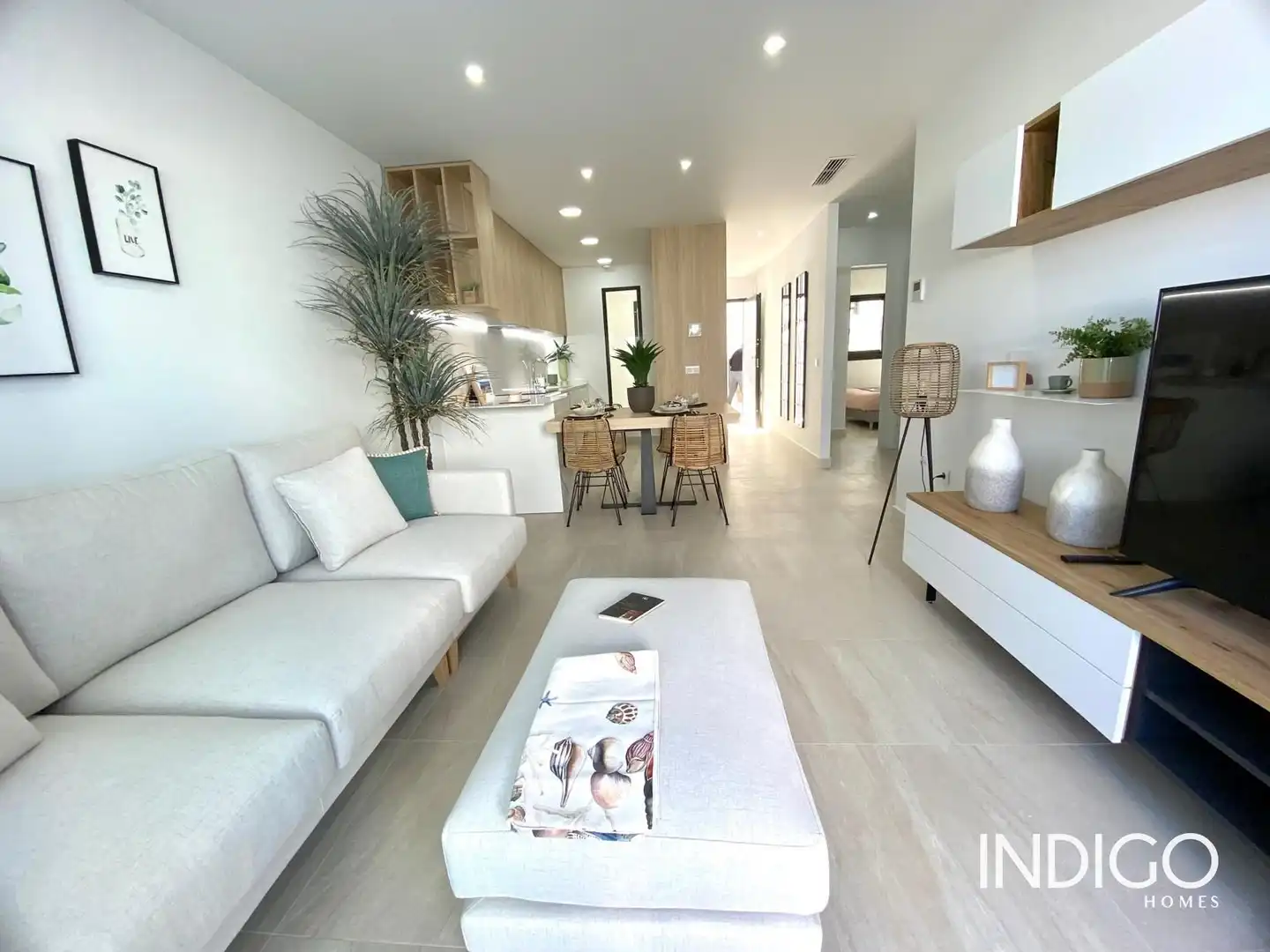 Wohnzimmer von Maisonette zum Verkauf in Orihuela mit Klimaanlage, Heizung und Terrasse