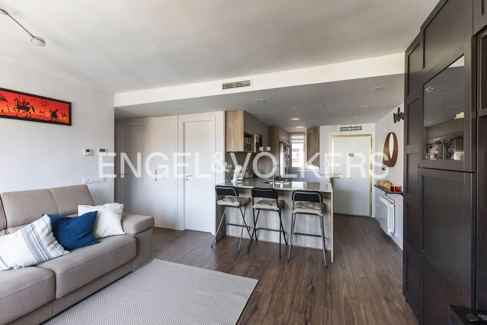 Living room of Flat for sale in  Madrid Capital  with Air Conditioner and Heating