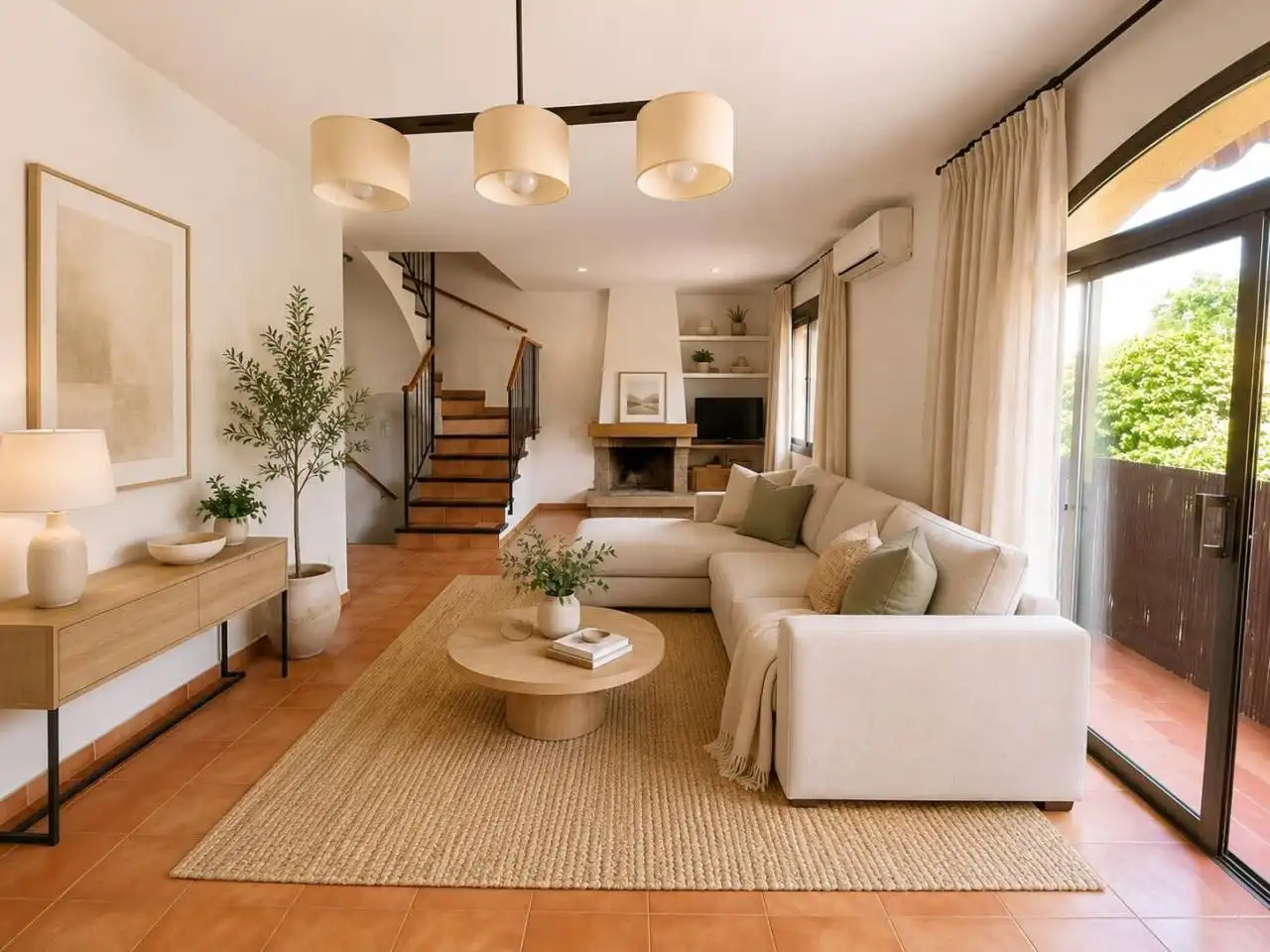 Living room of Detached homes for sale in Cerdanyola del Vallès  with Air Conditioner, Heating and Private garden