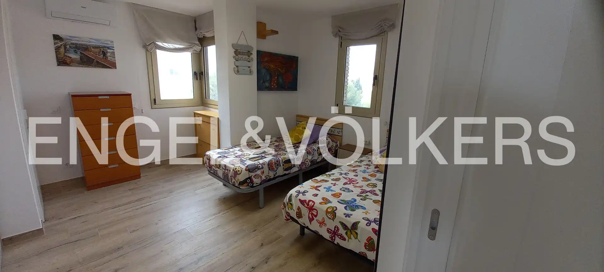 Schlafzimmer von Wohnung zur Miete in Mont-roig del Camp mit Klimaanlage, Heizung und Parkett