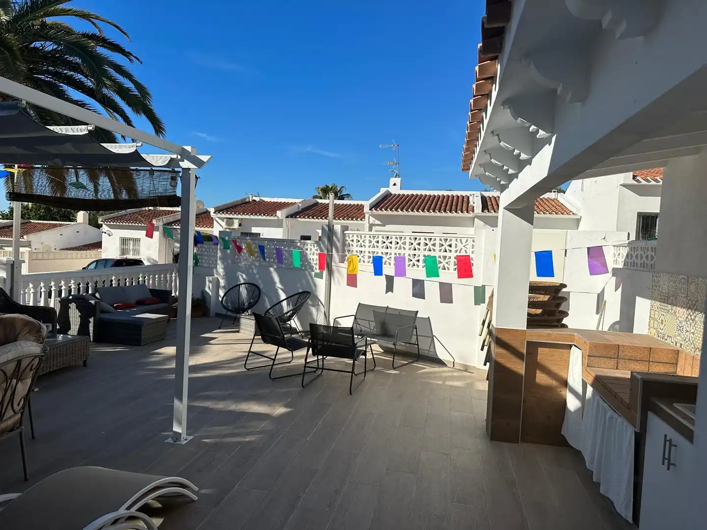 Terrace of Houses for rent in La Nucia  with Air Conditioner, Heating and Terrace