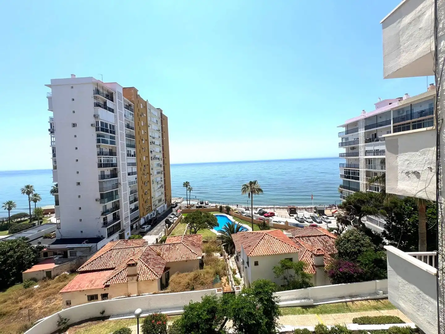 Vista exterior de Apartamento en venta en Mijas con Aire acondicionado, Terraza y Piscina