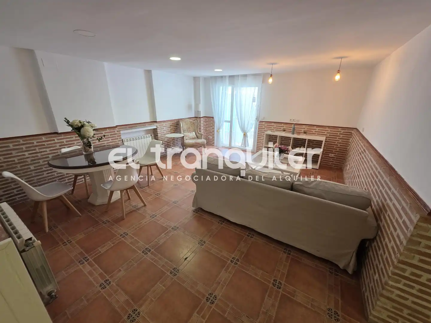 Sala de estar de Piso de alquiler en Madrid con Terraza, Amueblado y Lavadora