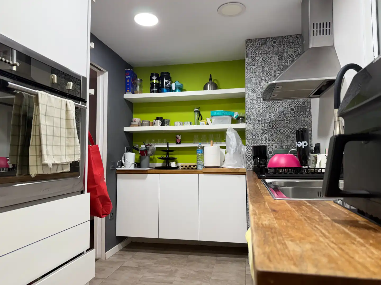 Küche von Wohnung zum Verkauf in Badalona mit Klimaanlage, Heizung und Parkett