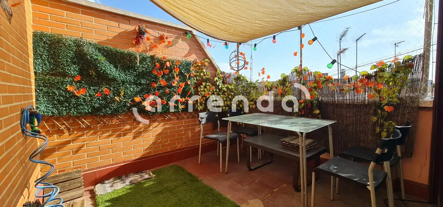 Terraza de Ático de alquiler en Madrid