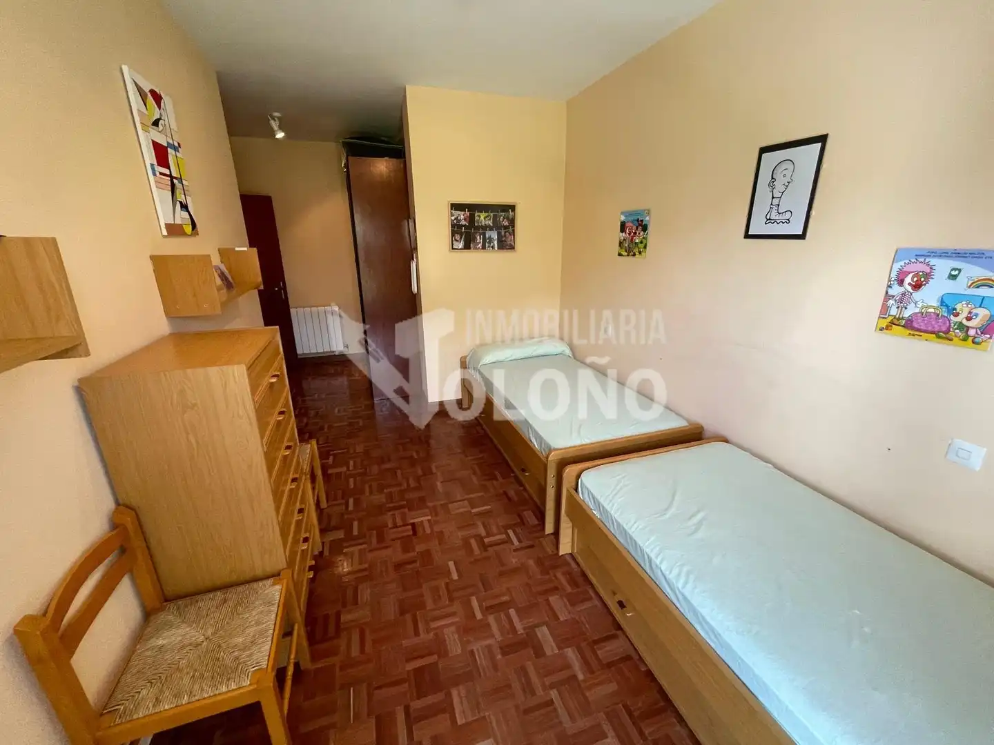 Schlafzimmer von Maisonette zum Verkauf in Labastida / Bastida mit Klimaanlage, Heizung und Parkett