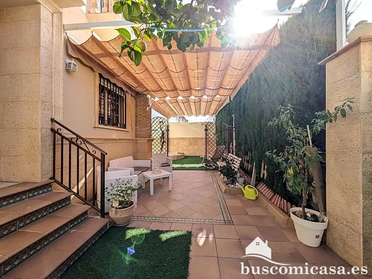 Terrassa de Casa o xalet en venda en Linares amb Aire condicionat, Calefacció i Jardí privat