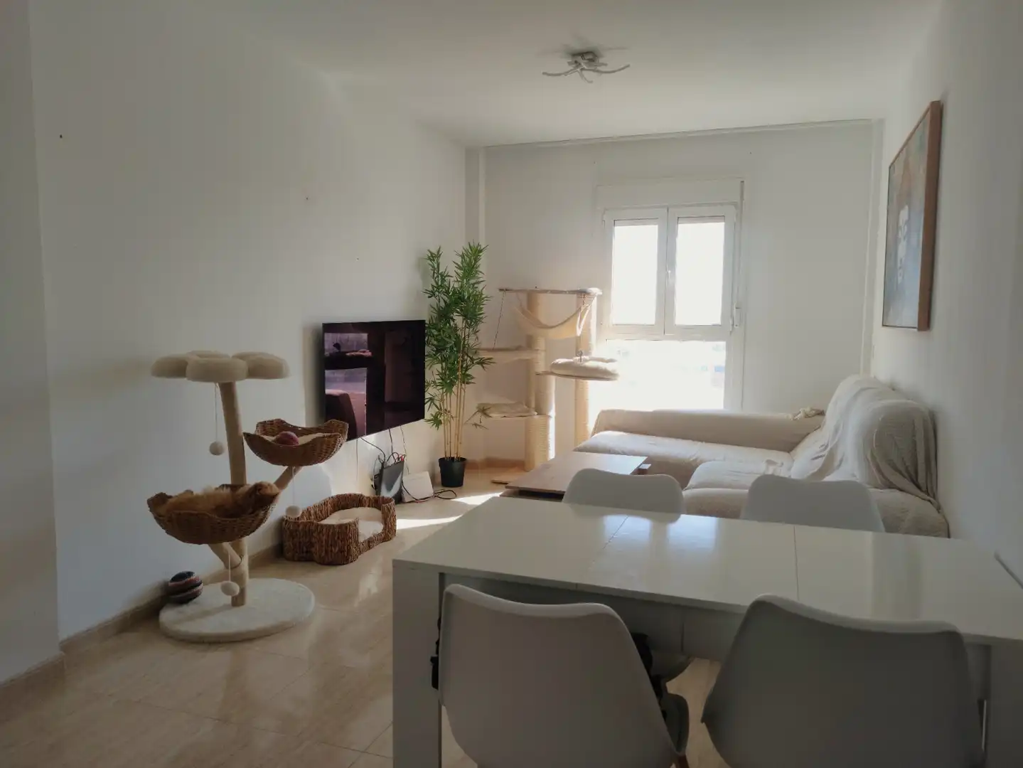 Sala d'estar de Pis en venda en Vícar amb Aire condicionat i Moblat