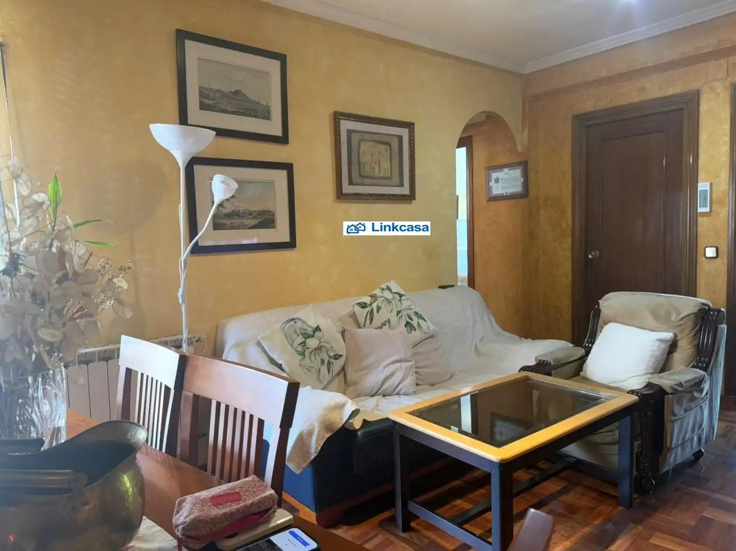 Sala de estar de Piso en venta en Madrid con Calefacción, Terraza y Alarma