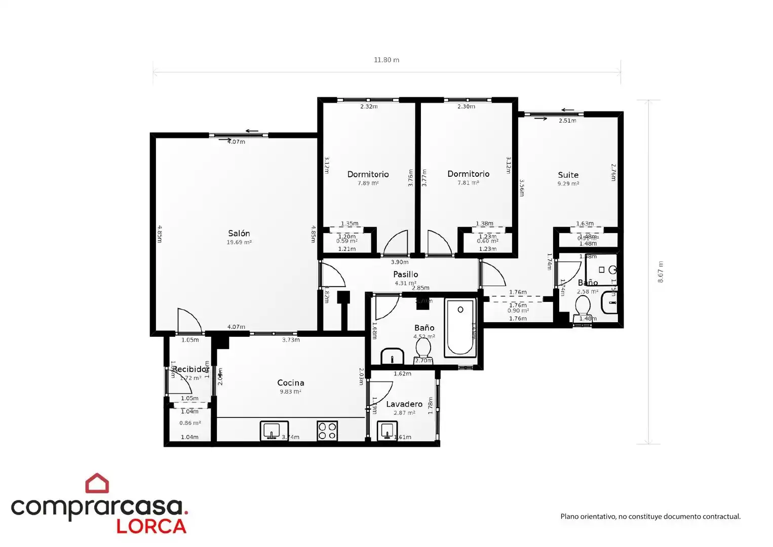 Country house zum Verkauf in Lorca mit Klimaanlage und Privatgarten