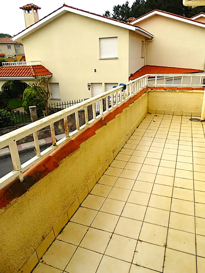 Terraza de Casa adosada en venta en Miño con Jardín privado, Parquet y Terraza