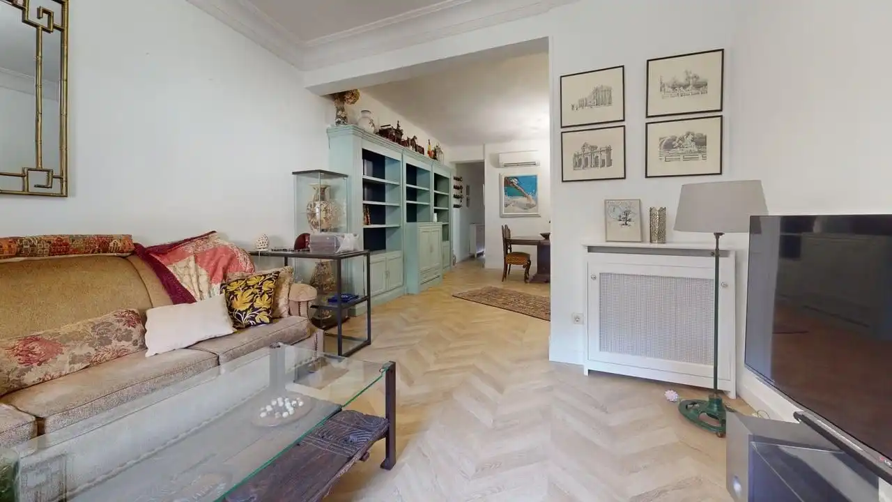 Wohnzimmer von Wohnung zur Miete in Madrid mit Klimaanlage, Heizung und Möbliert