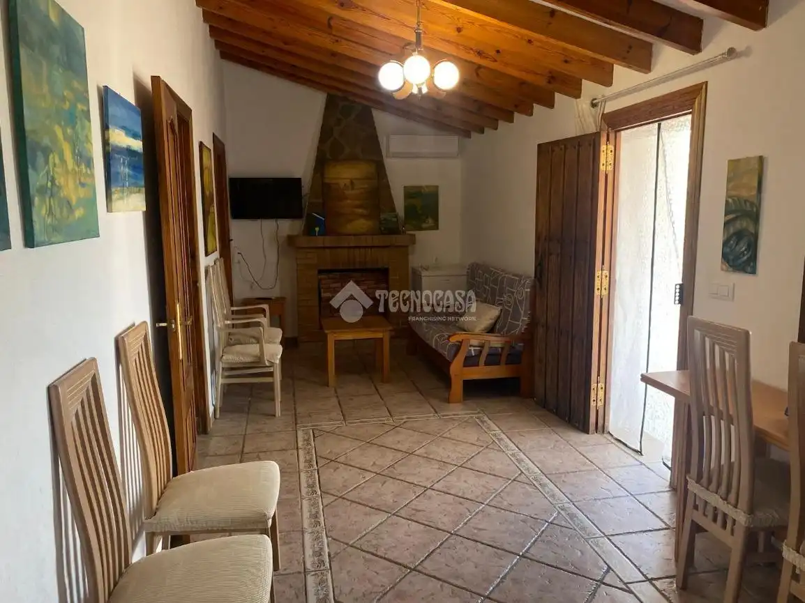 Sala d'estar de Finca rústica en venda en Bédar amb Aire condicionat, Jardí privat i Moblat