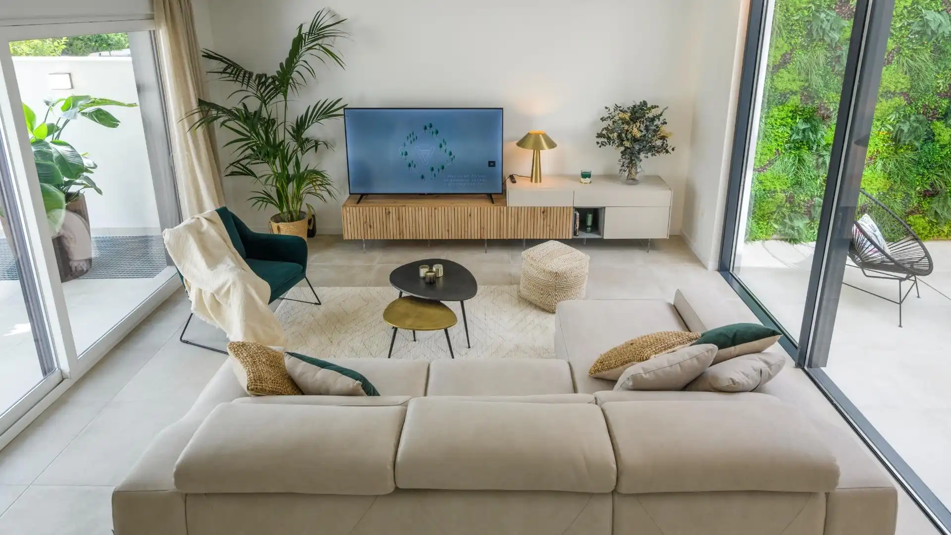 Sala d'estar de Casa o xalet en venda en Murcia amb Aire condicionat, Jardí privat i Terrassa