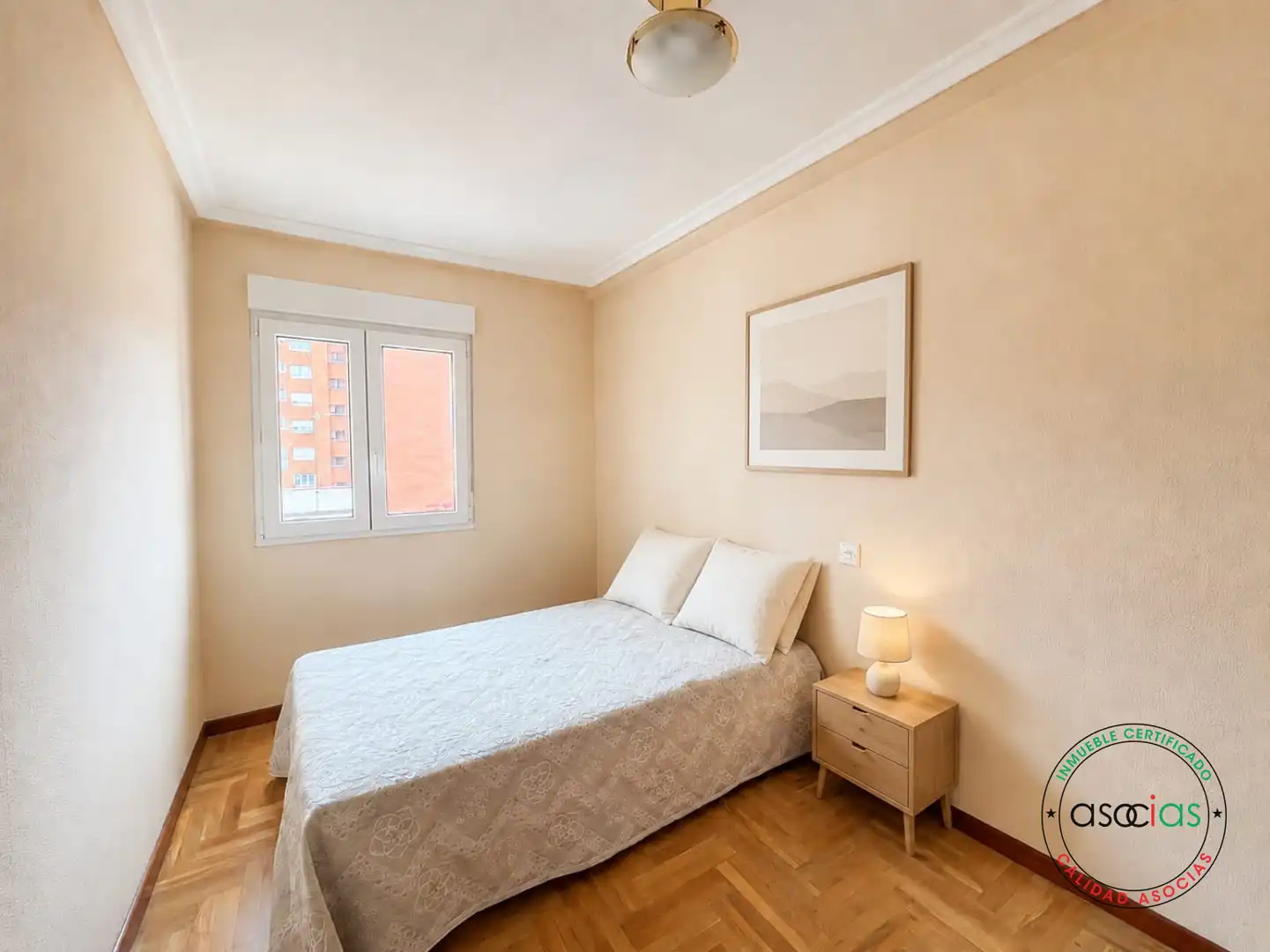 Bedroom of Flat for sale in Gijón   with Heating, Parquet flooring and Terrace