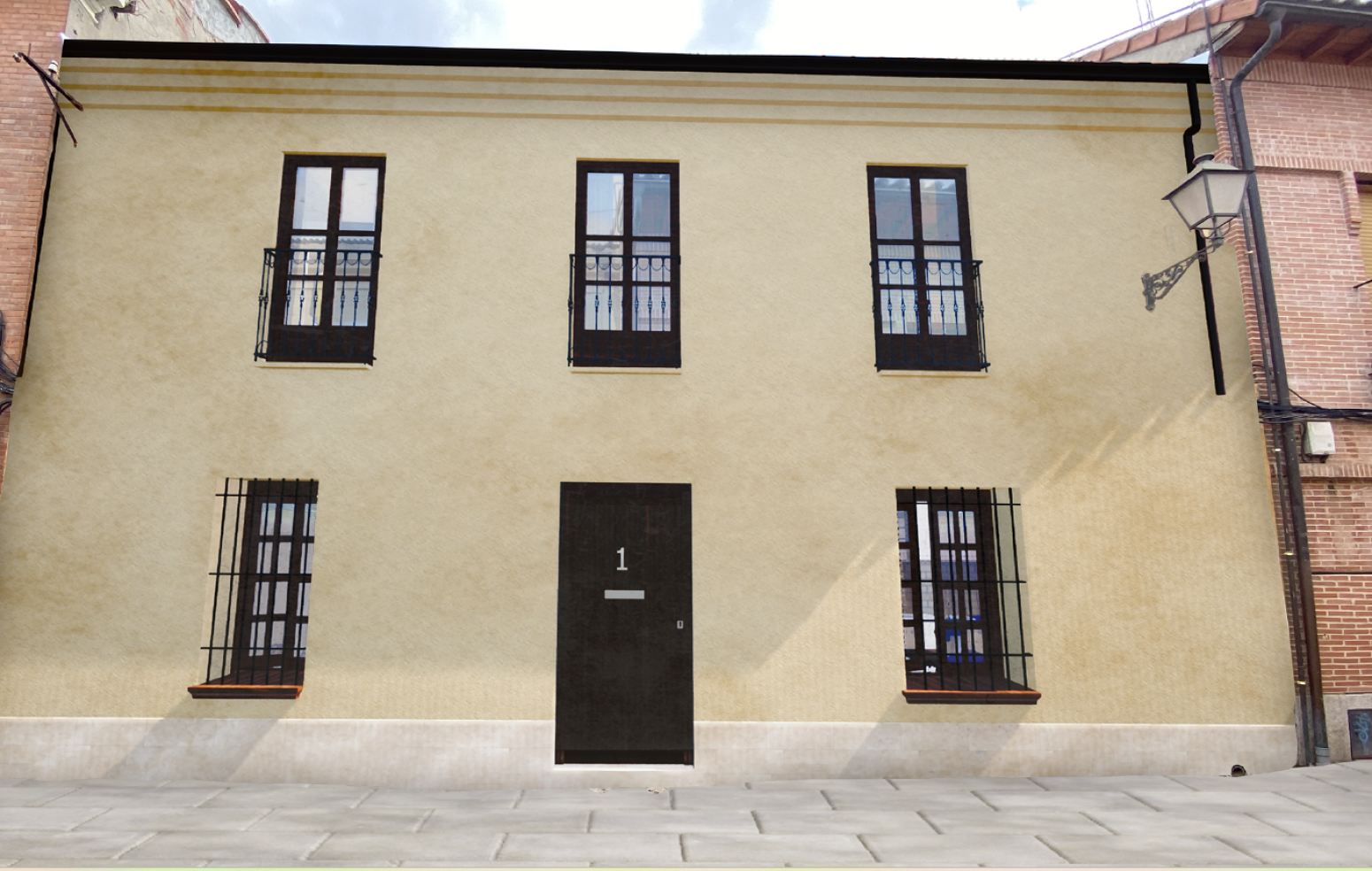 Vista exterior de Casa adosada en venda en Alcalá de Henares amb Calefacció i Balcó