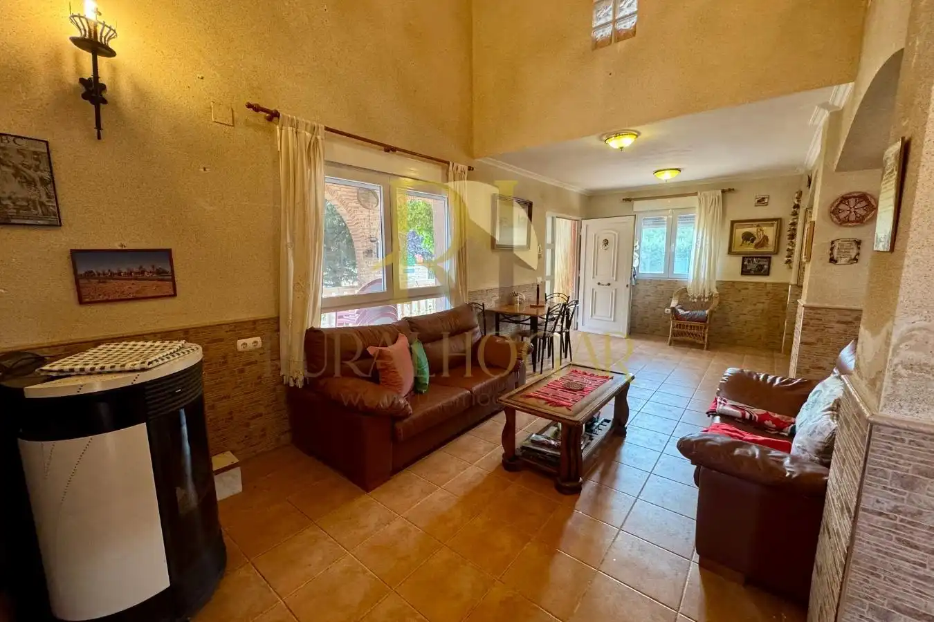 Living room of Houses for sale in Molina de Aragón  with Private garden, Parquet flooring and Storage room