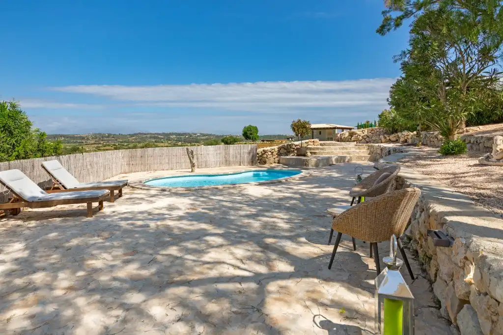 Terraza de Finca rústica en venta en Sineu con Aire acondicionado, Calefacción y Jardín privado