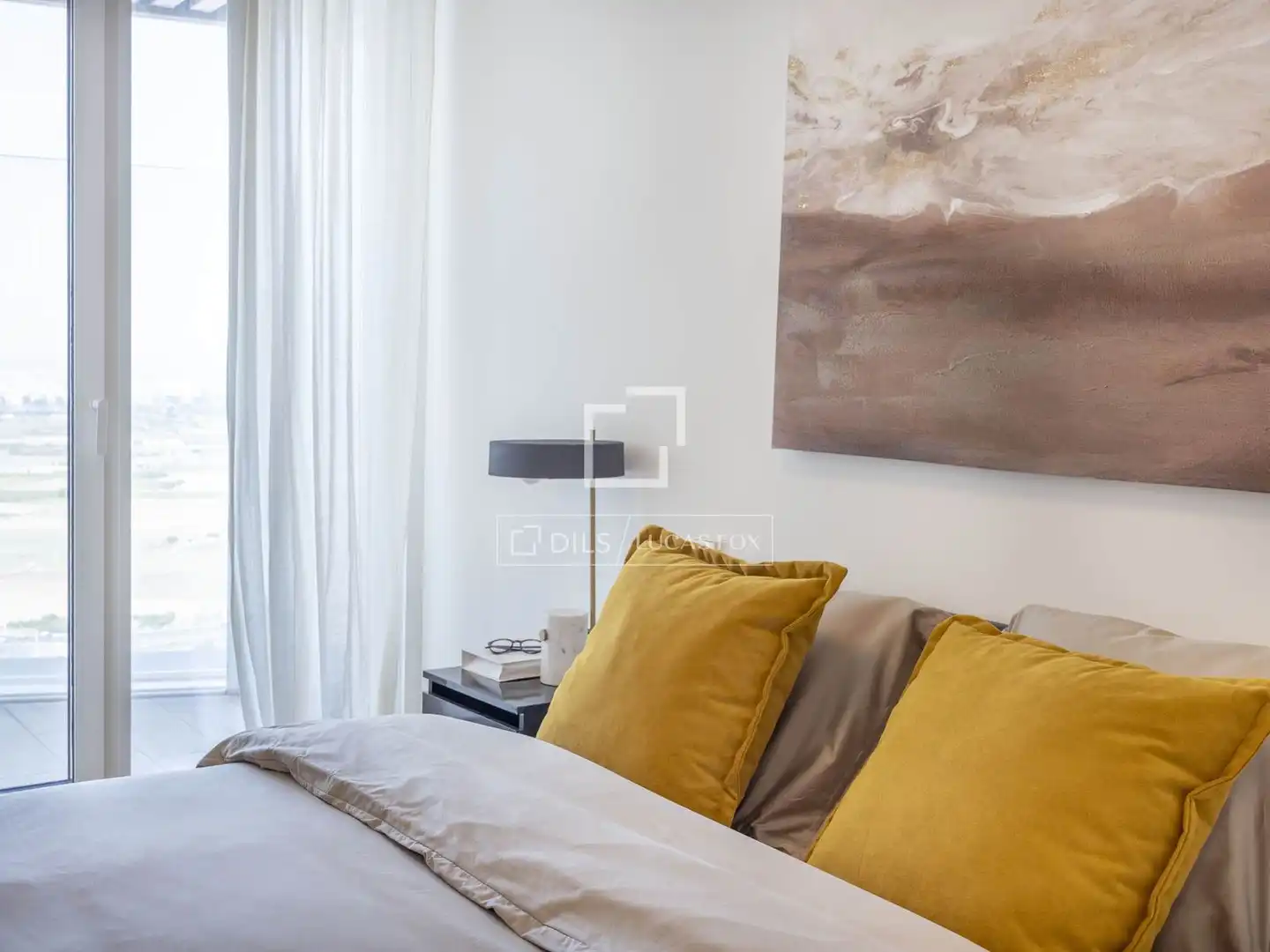 Schlafzimmer von Dachboden zum Verkauf in Valencia mit Klimaanlage, Heizung und Terrasse