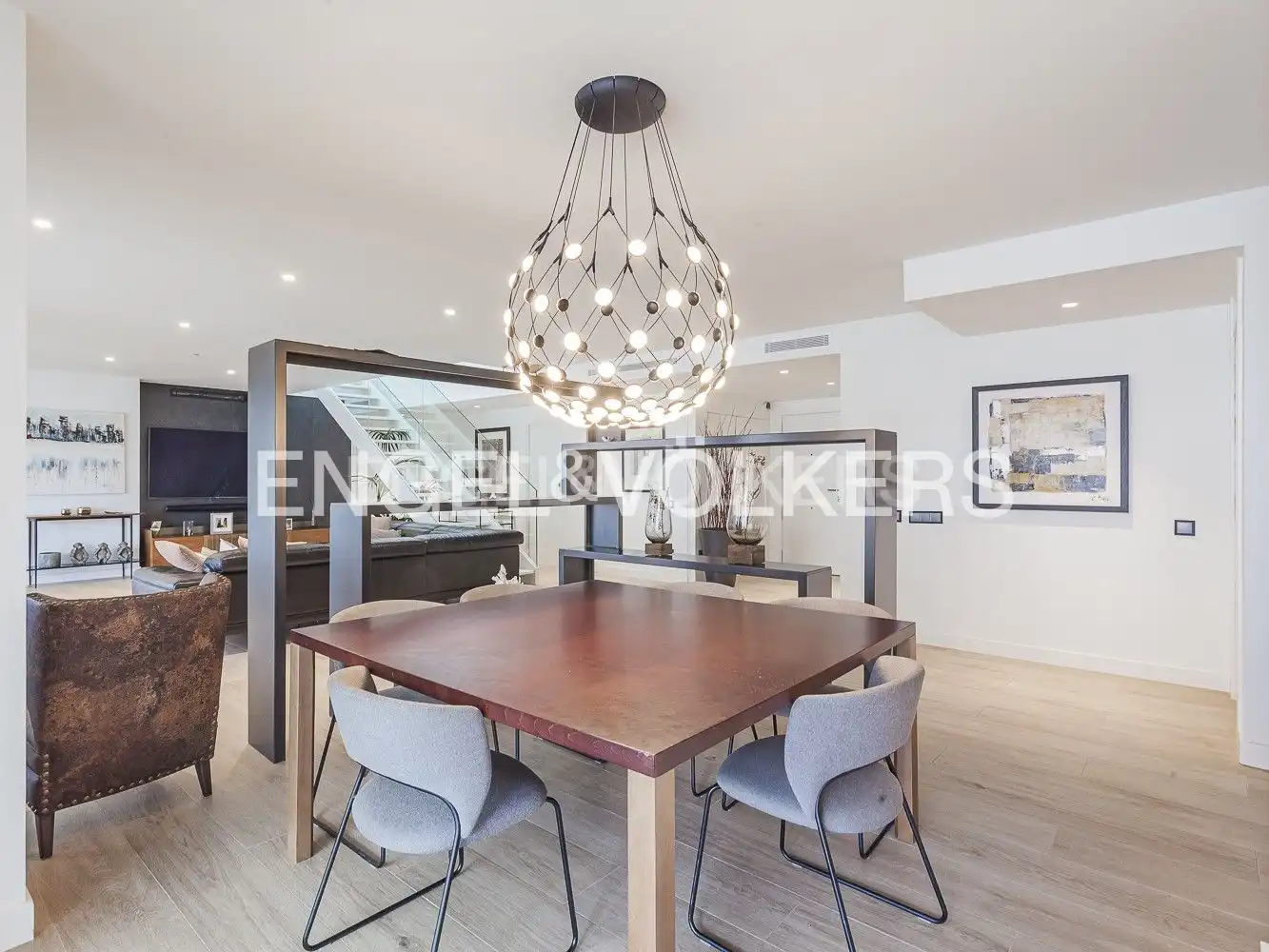 Dining room of Attic for sale in Sant Cugat del Vallès  with Air Conditioner, Heating and Private garden
