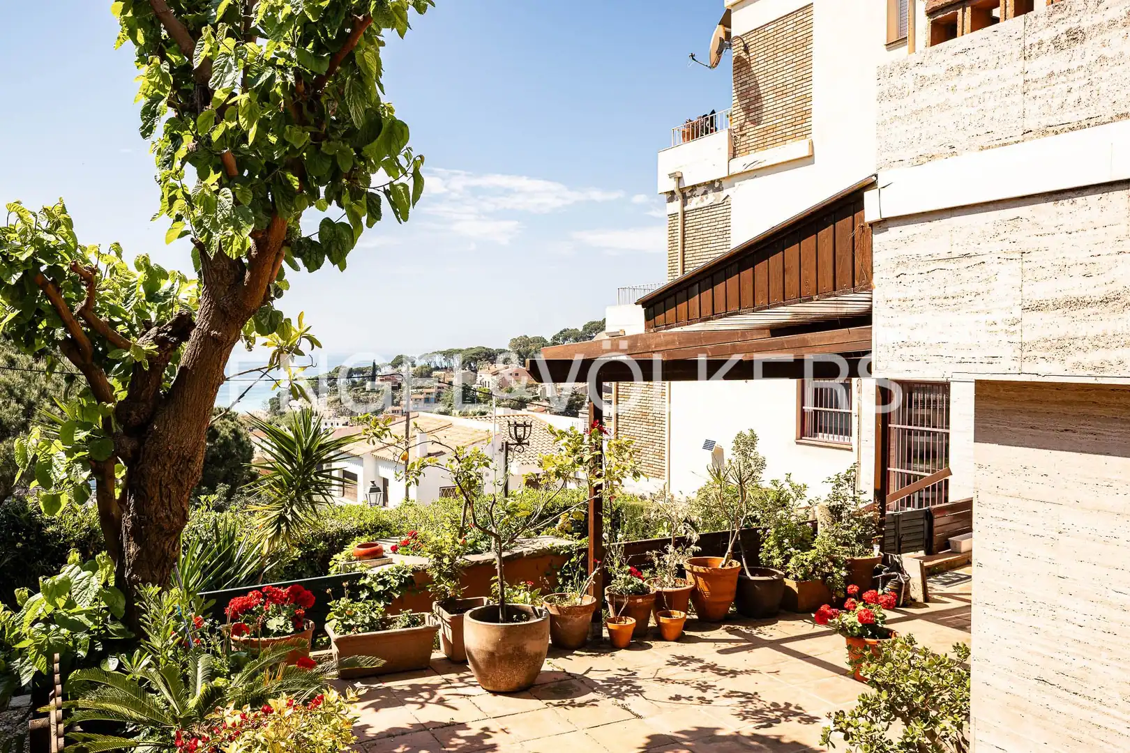 Terrace of Flat for sale in Caldes d'Estrac  with Air Conditioner, Heating and Private garden
