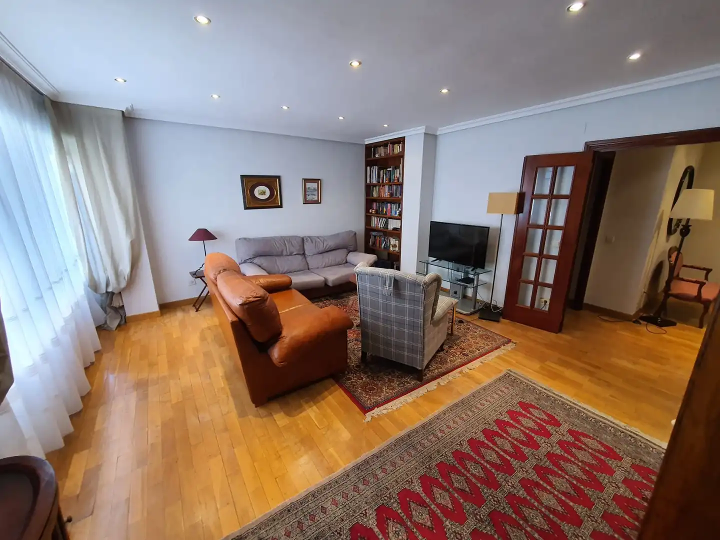 Wohnzimmer von Wohnung zum Verkauf in Palencia mit Heizung, Parkett und Abstellraum