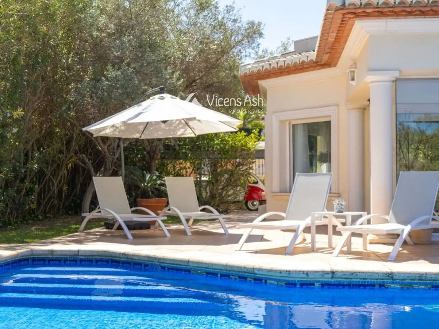 Exterior view of Houses for sale in Jávea / Xàbia  with Air Conditioner, Terrace and Swimming Pool